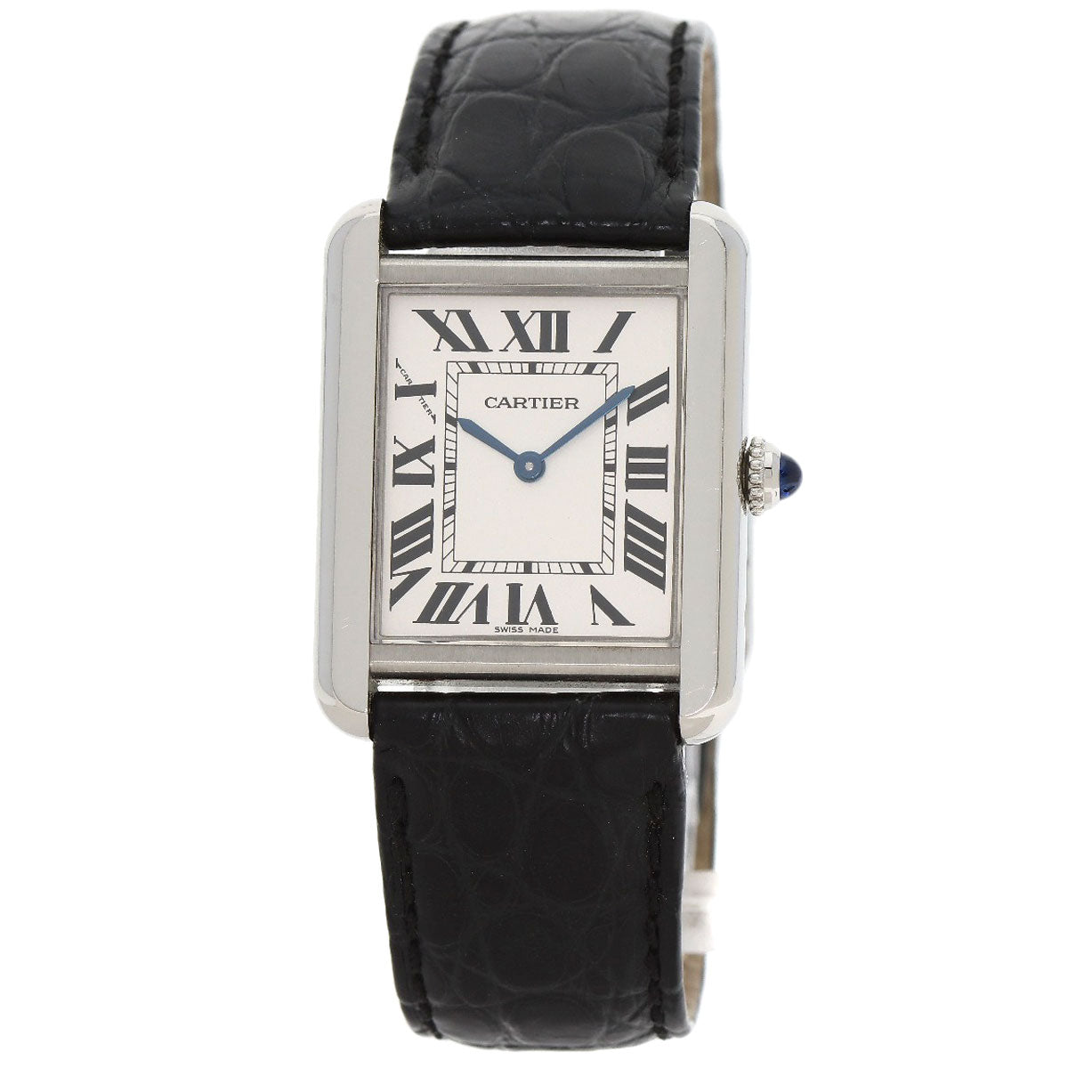 CARTIER Tank solo SM Watches W5200005 Stainless Steel/Leather Ladies