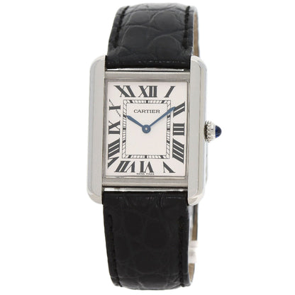 CARTIER Tank solo SM Watches W5200005 Stainless Steel/Leather Ladies