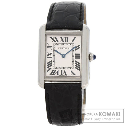 CARTIER Tank solo SM Watches W5200005 Stainless Steel/Leather Ladies