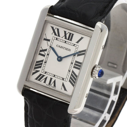 CARTIER Tank solo SM Watches W5200005 Stainless Steel/Leather Ladies