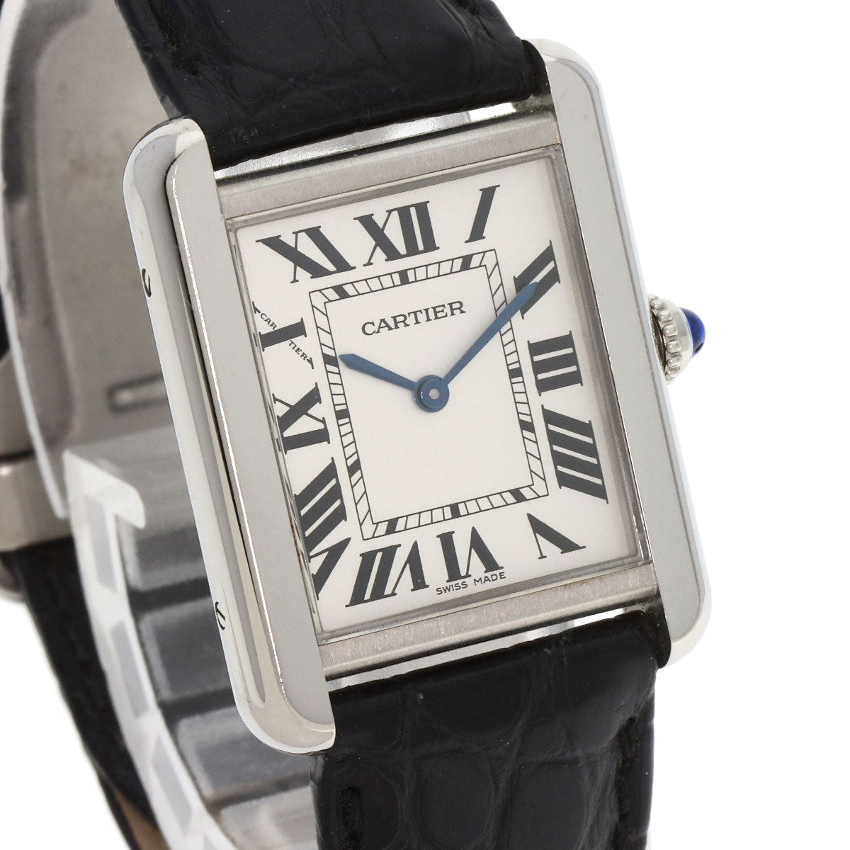 CARTIER Tank solo SM Watches W5200005 Stainless Steel/Leather Ladies