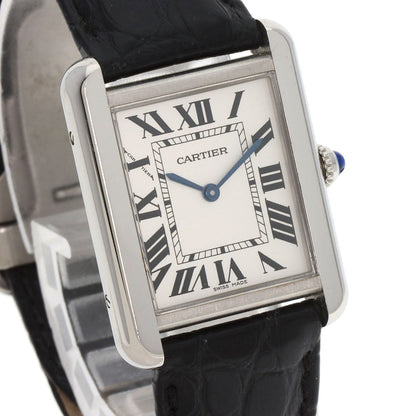 CARTIER Tank solo SM Watches W5200005 Stainless Steel/Leather Ladies