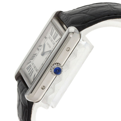 CARTIER Tank solo SM Watches W5200005 Stainless Steel/Leather Ladies