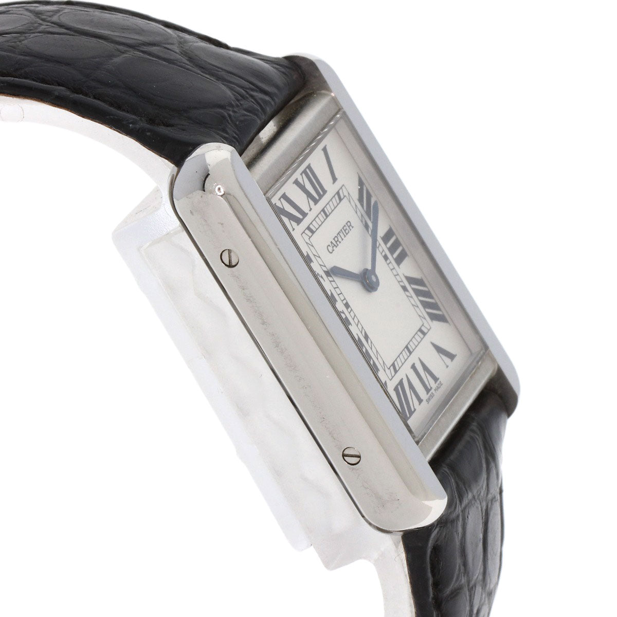 CARTIER Tank solo SM Watches W5200005 Stainless Steel/Leather Ladies