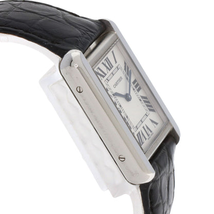 CARTIER Tank solo SM Watches W5200005 Stainless Steel/Leather Ladies