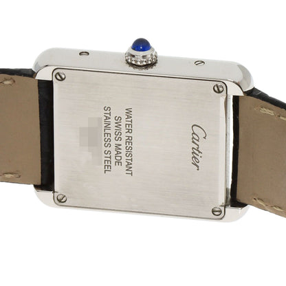CARTIER Tank solo SM Watches W5200005 Stainless Steel/Leather Ladies