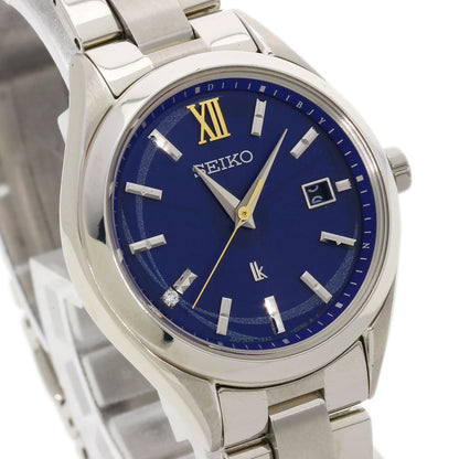 SEIKO Lukia Eternal Blue Limited Watches SSQW075 1B32-0BF0 Titanium/Titanium Ladies