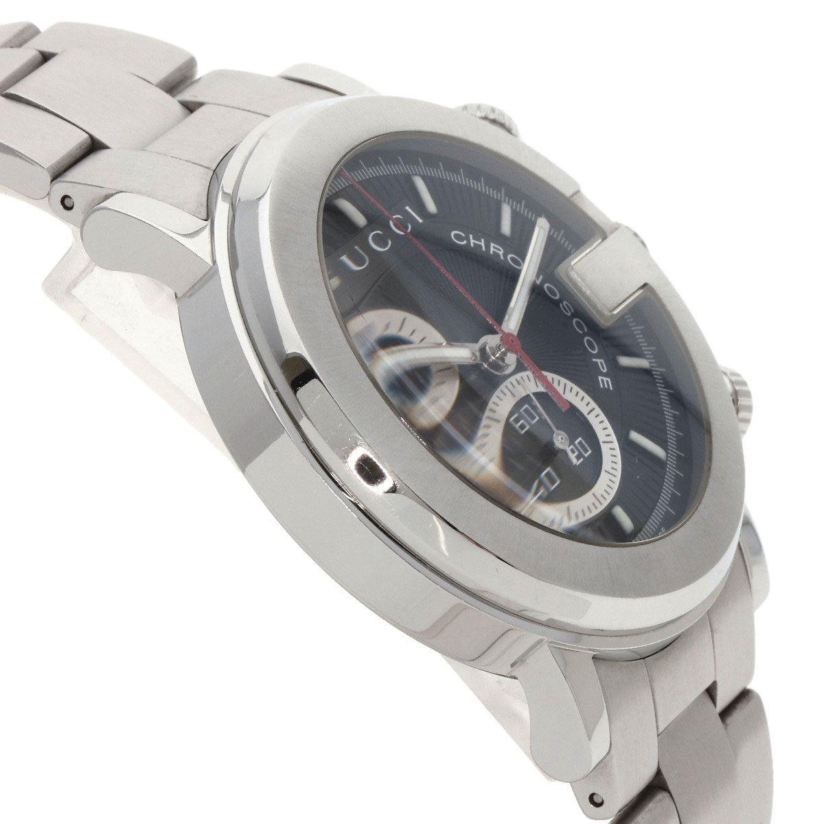 GUCCI G Chrono Watches 101M Stainless Steel/Stainless Steel mens