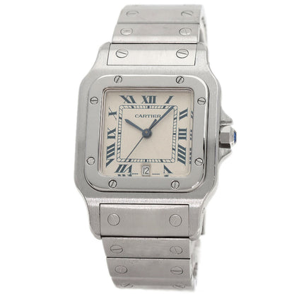 CARTIER Santosgalbe LM Watches W20018D6 Stainless Steel/Stainless Steel mens