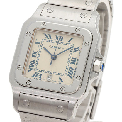 CARTIER Santosgalbe LM Watches W20018D6 Stainless Steel/Stainless Steel mens