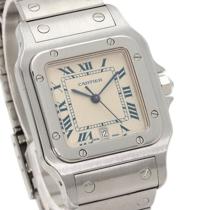 CARTIER Santosgalbe LM Watches W20018D6 Stainless Steel/Stainless Steel mens