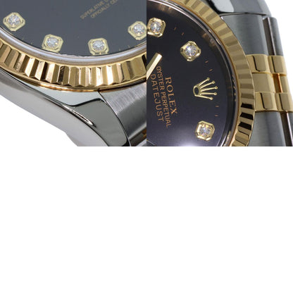 ROLEX DATEJUST 10P Diamond Watches 116233G Stainless Steel/SSxK18YG mens