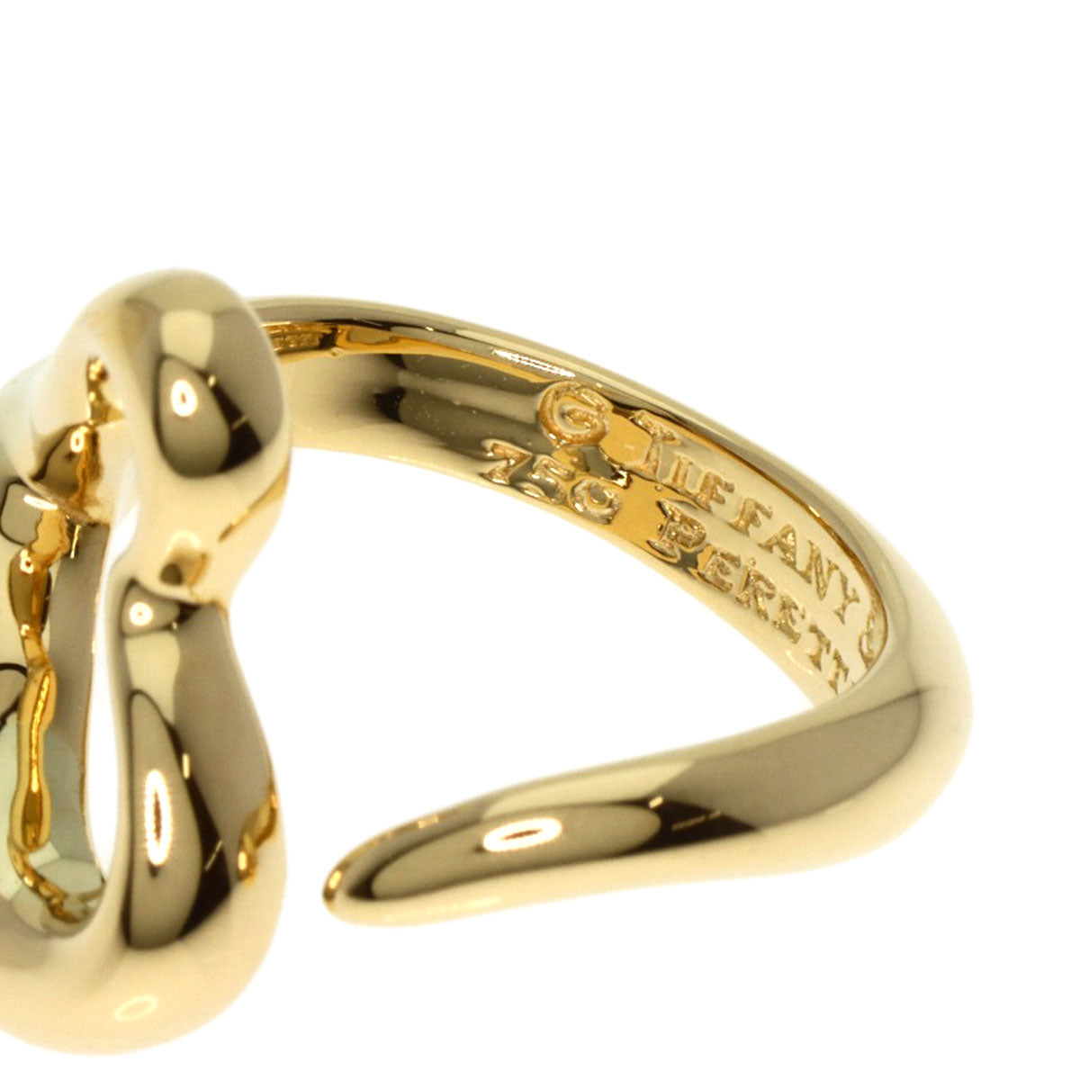 TIFFANY&Co.   Ring Open heart K18 Yellow Gold Ladies