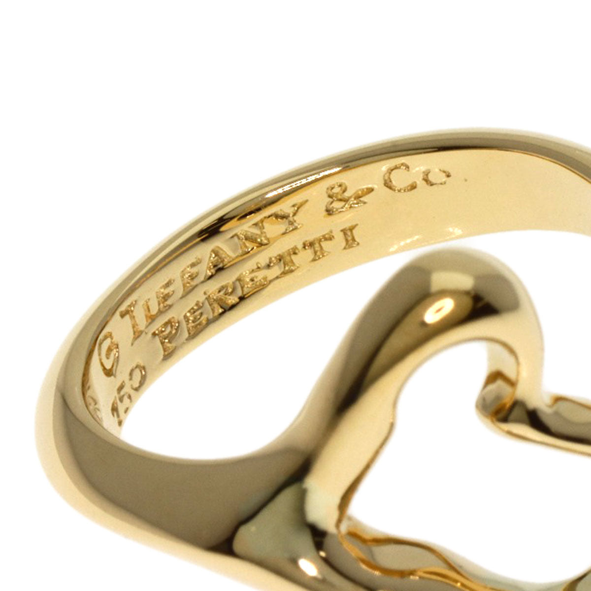 TIFFANY&Co.   Ring Open heart K18 Yellow Gold Ladies