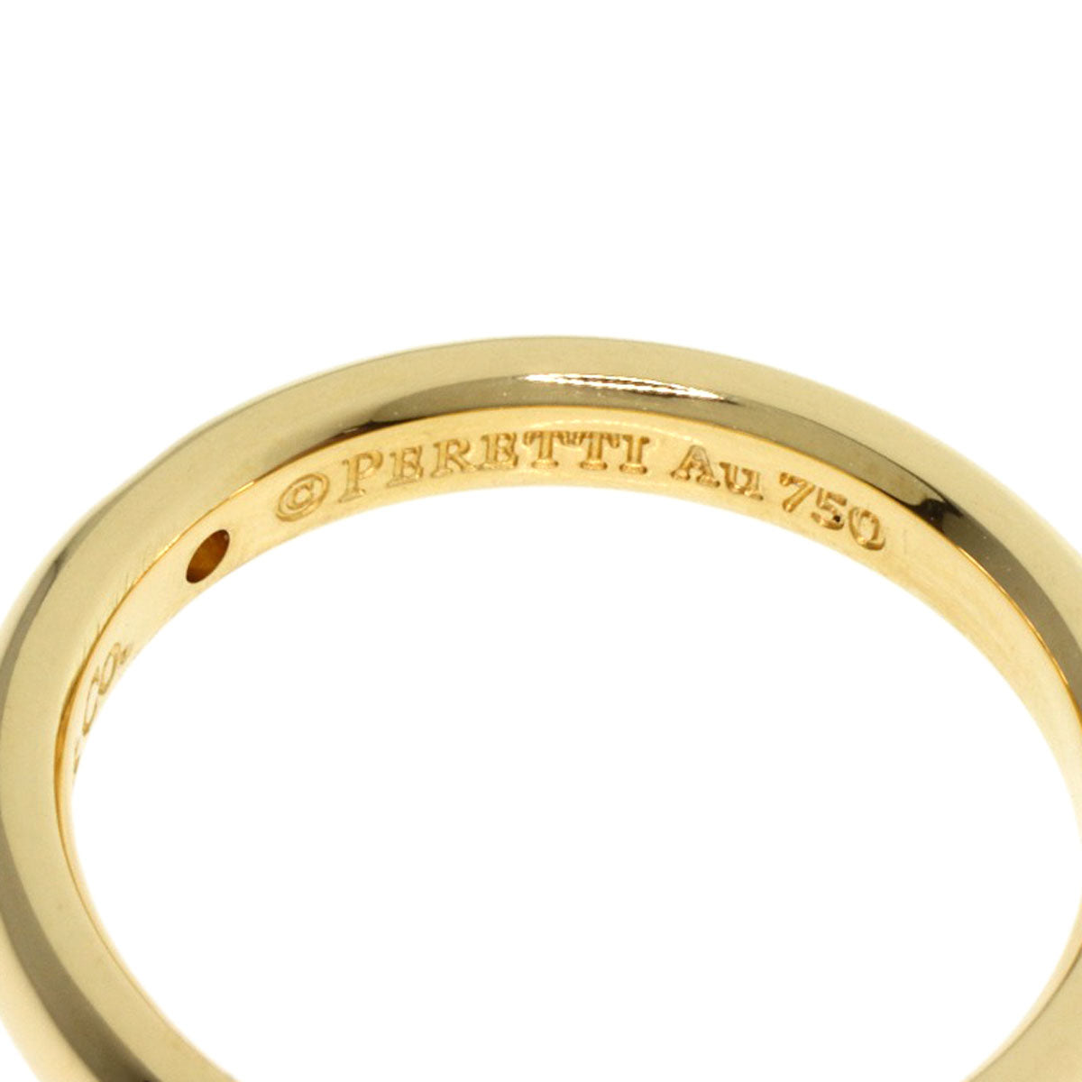 TIFFANY&Co.   Ring Classic Wedding Band 1P Diamond K18 Yellow Gold Ladies