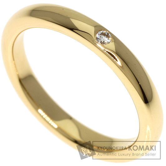 TIFFANY&Co.   Ring Classic Wedding Band 1P Diamond K18 Yellow Gold Ladies