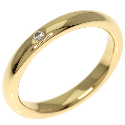 TIFFANY&Co.   Ring Classic Wedding Band 1P Diamond K18 Yellow Gold Ladies