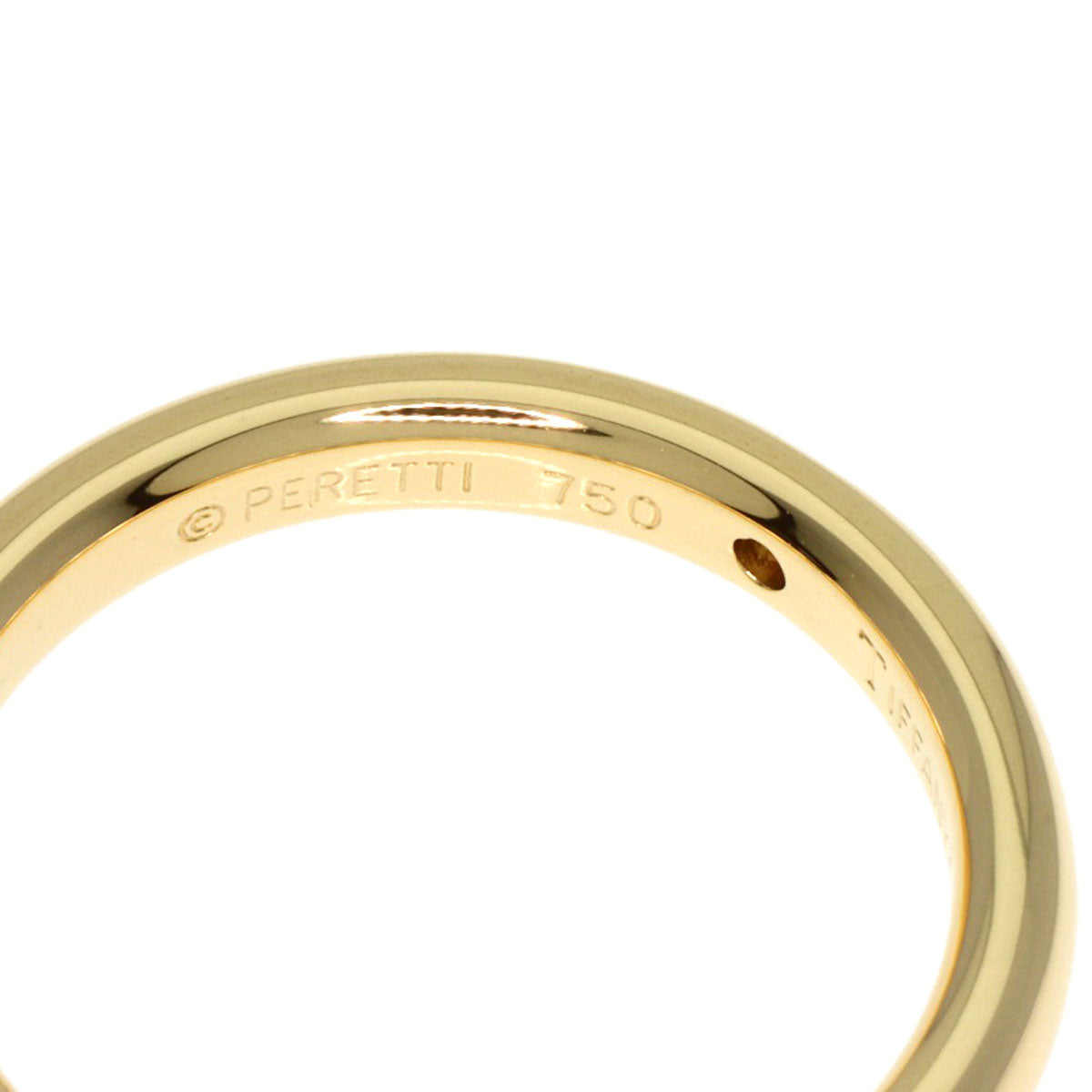 TIFFANY&Co.   Ring Classic Wedding Band 1P Diamond K18 Yellow Gold Ladies