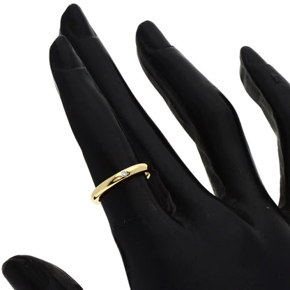 TIFFANY&Co.   Ring Classic Wedding Band 1P Diamond K18 Yellow Gold Ladies