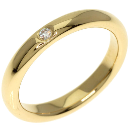 TIFFANY&Co.   Ring Classic Wedding Band 1P Diamond K18 Yellow Gold Ladies