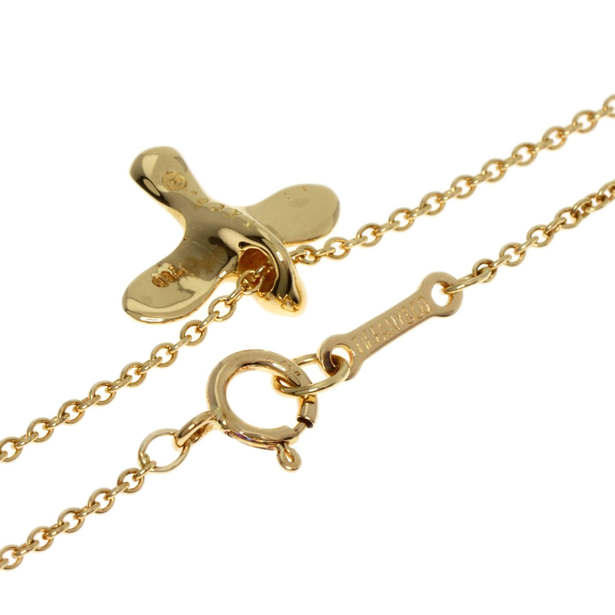 TIFFANY&Co.   Necklace Bird cross K18 Yellow Gold Ladies