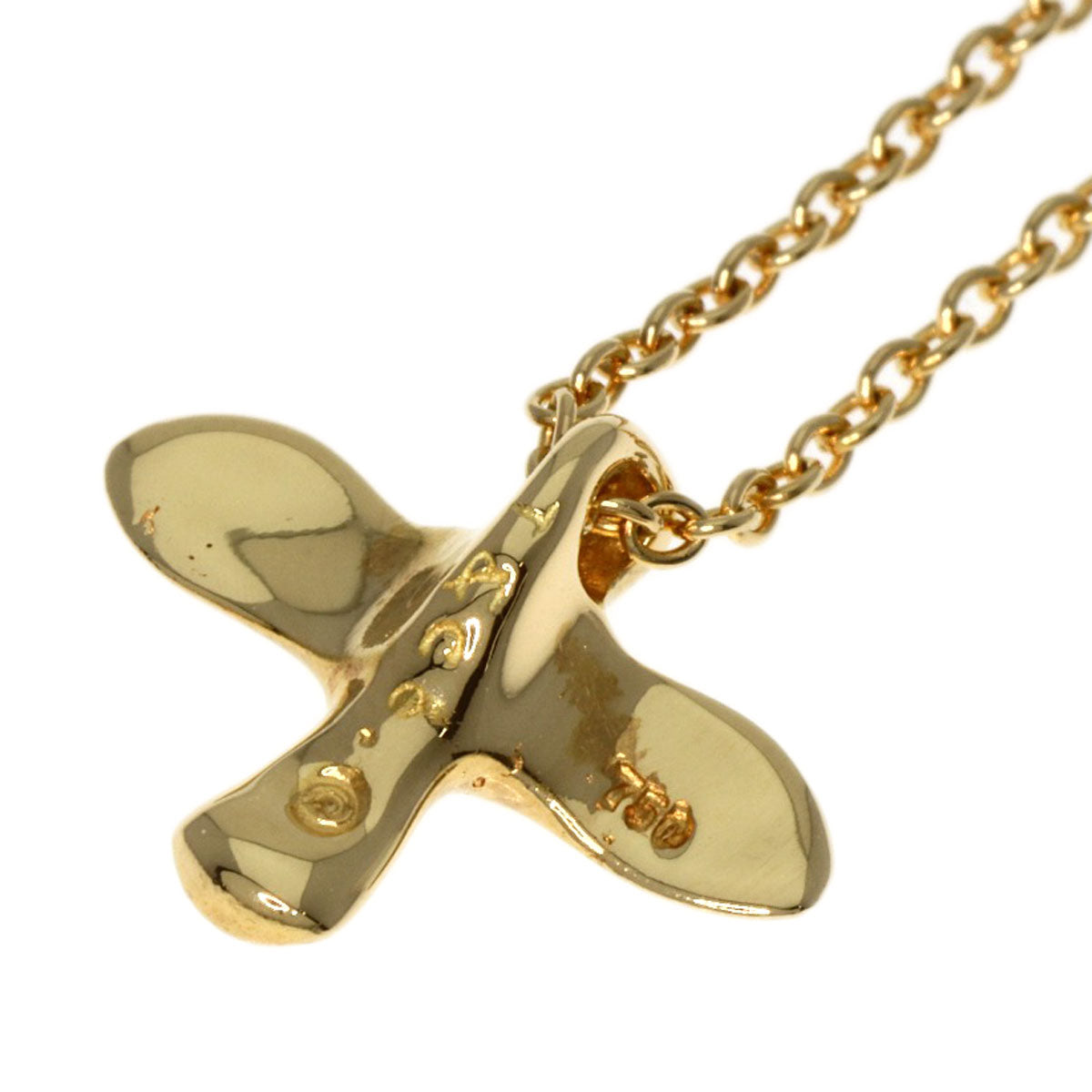 TIFFANY&Co.   Necklace Bird cross K18 Yellow Gold Ladies