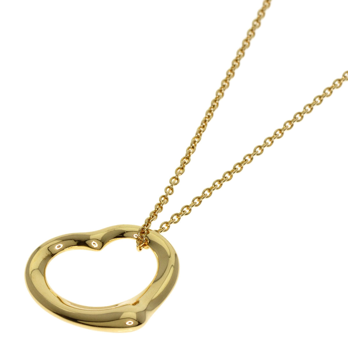 TIFFANY&Co.   Necklace Open heart K18 Yellow Gold Ladies