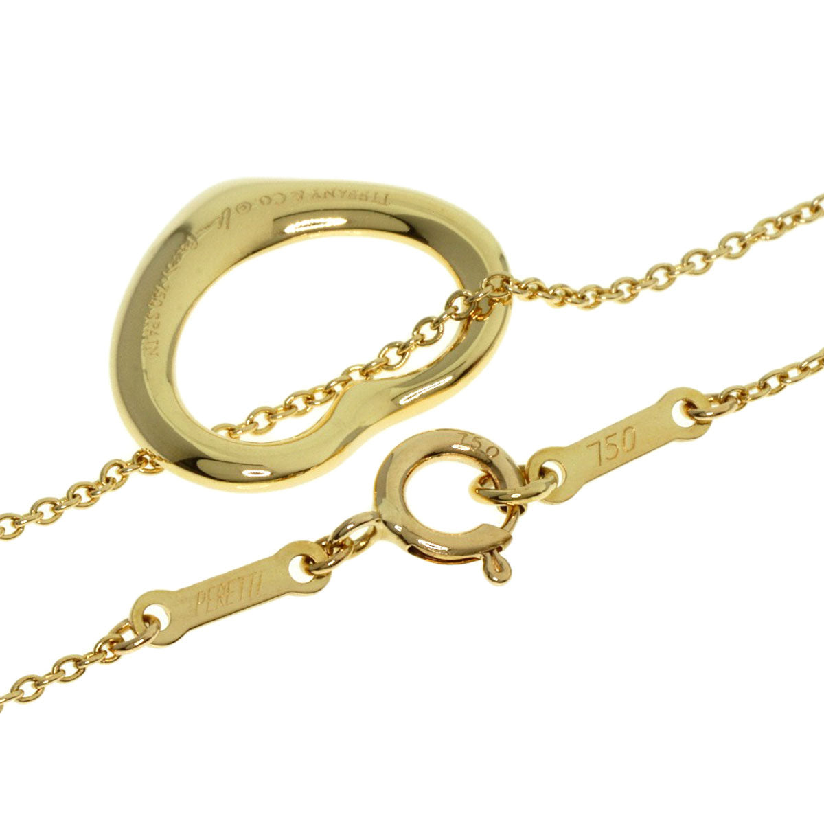 TIFFANY&Co.   Necklace Open heart K18 Yellow Gold Ladies