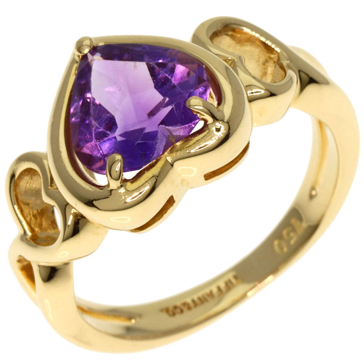 TIFFANY&Co.   Ring Heart Amethyst K18 Yellow Gold Ladies