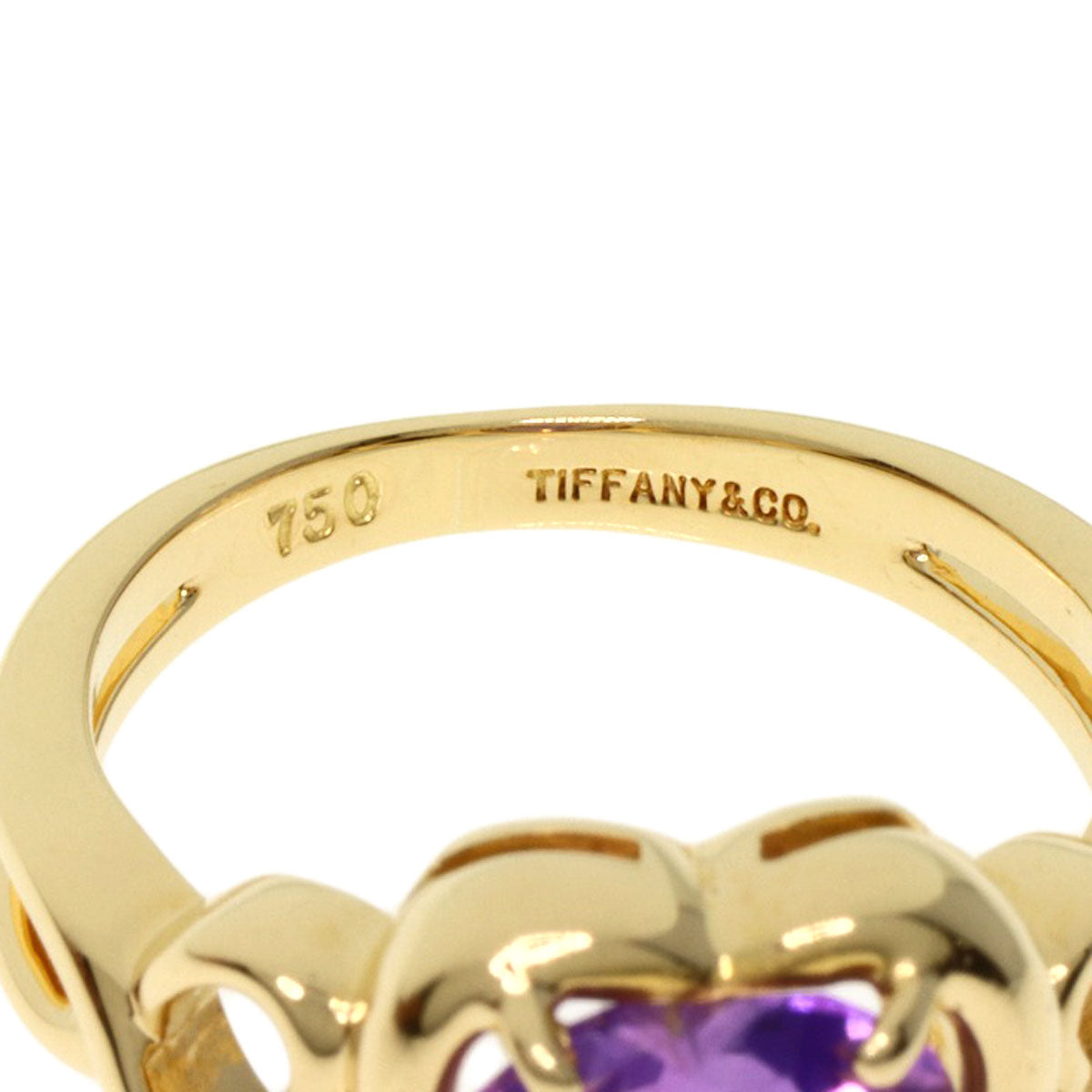 TIFFANY&Co.   Ring Heart Amethyst K18 Yellow Gold Ladies