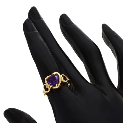 TIFFANY&Co.   Ring Heart Amethyst K18 Yellow Gold Ladies