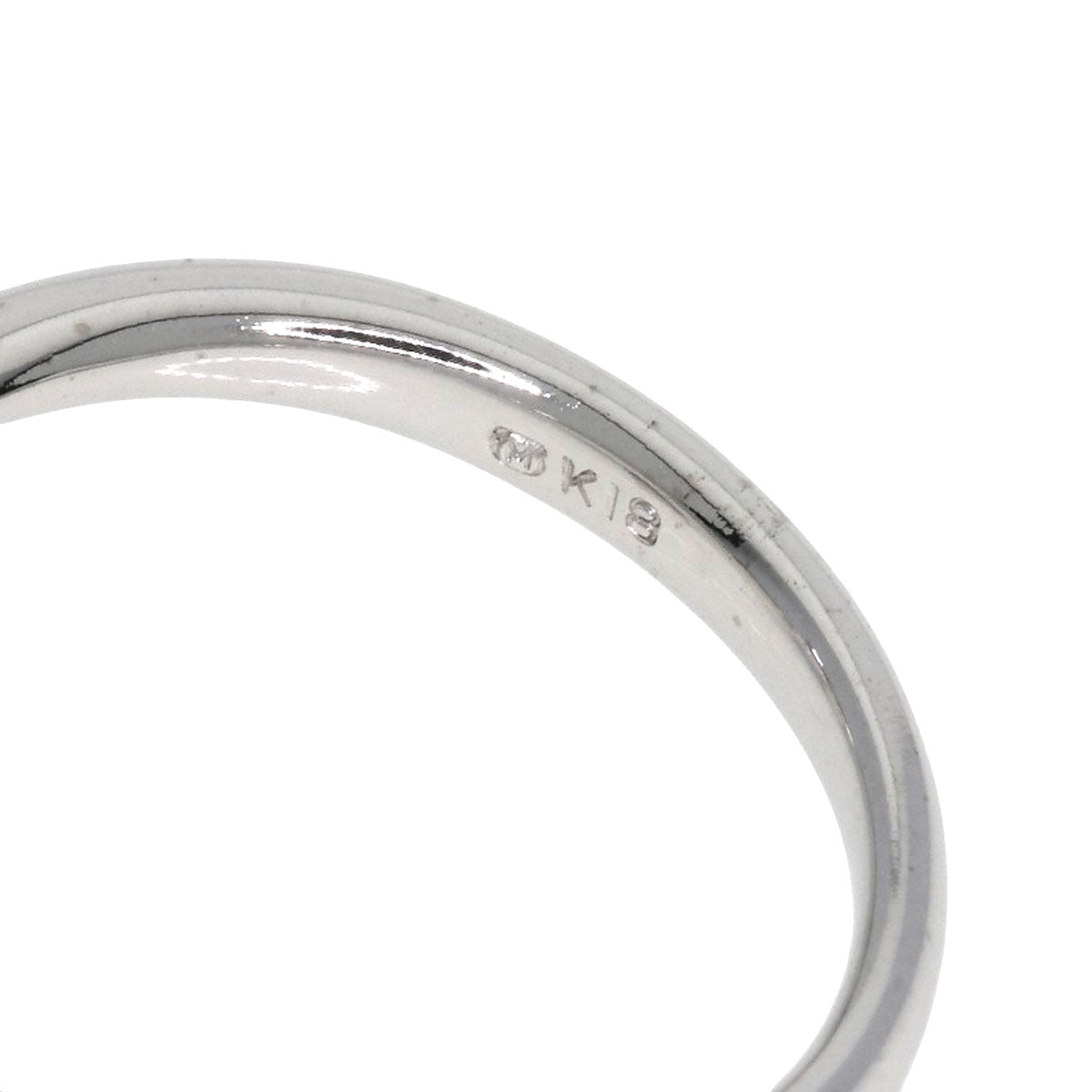 MIKIMOTO Pearl Pearl Diamond Ring K18 White Gold Ladies [Used]
