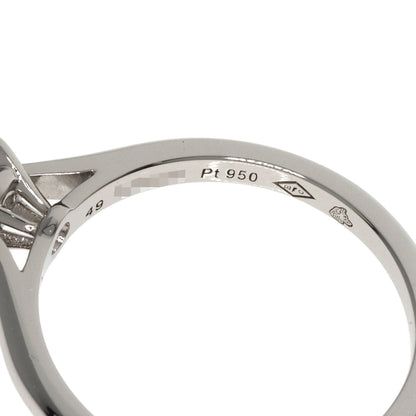 CARTIER   Ring Solitaire Diamond # 49 Platinum PT950 Ladies