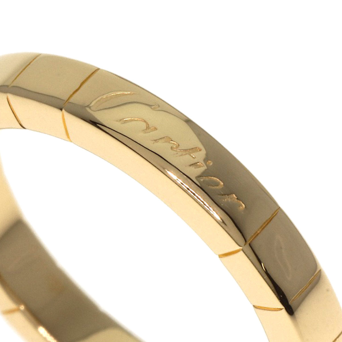 CARTIER   Ring Laniere # 51 K18 Yellow Gold Ladies