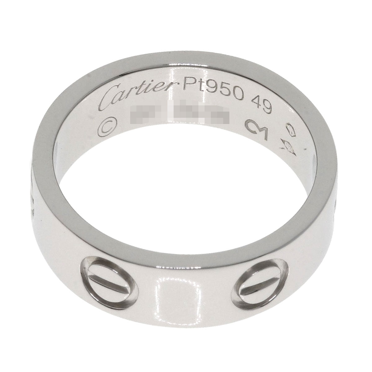 CARTIER love ring #49 Ring Platinum PT950 Ladies [Used]