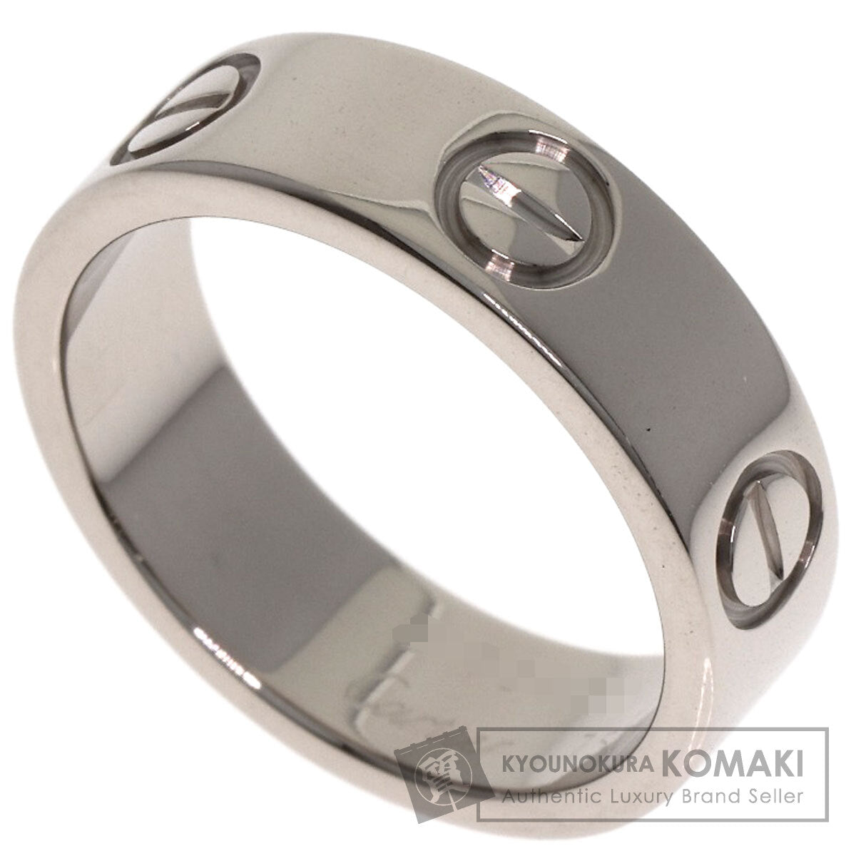 CARTIER love ring #50 Ring K18 White Gold Ladies [Used]