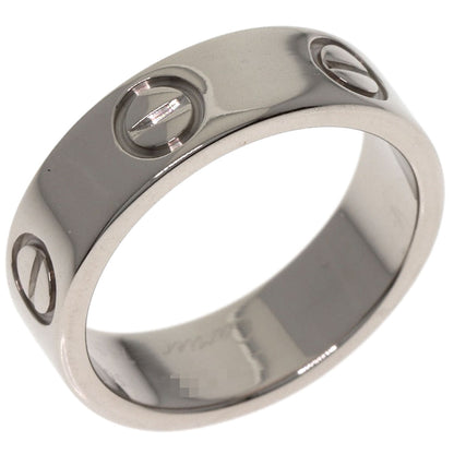 CARTIER love ring #50 Ring K18 White Gold Ladies [Used]