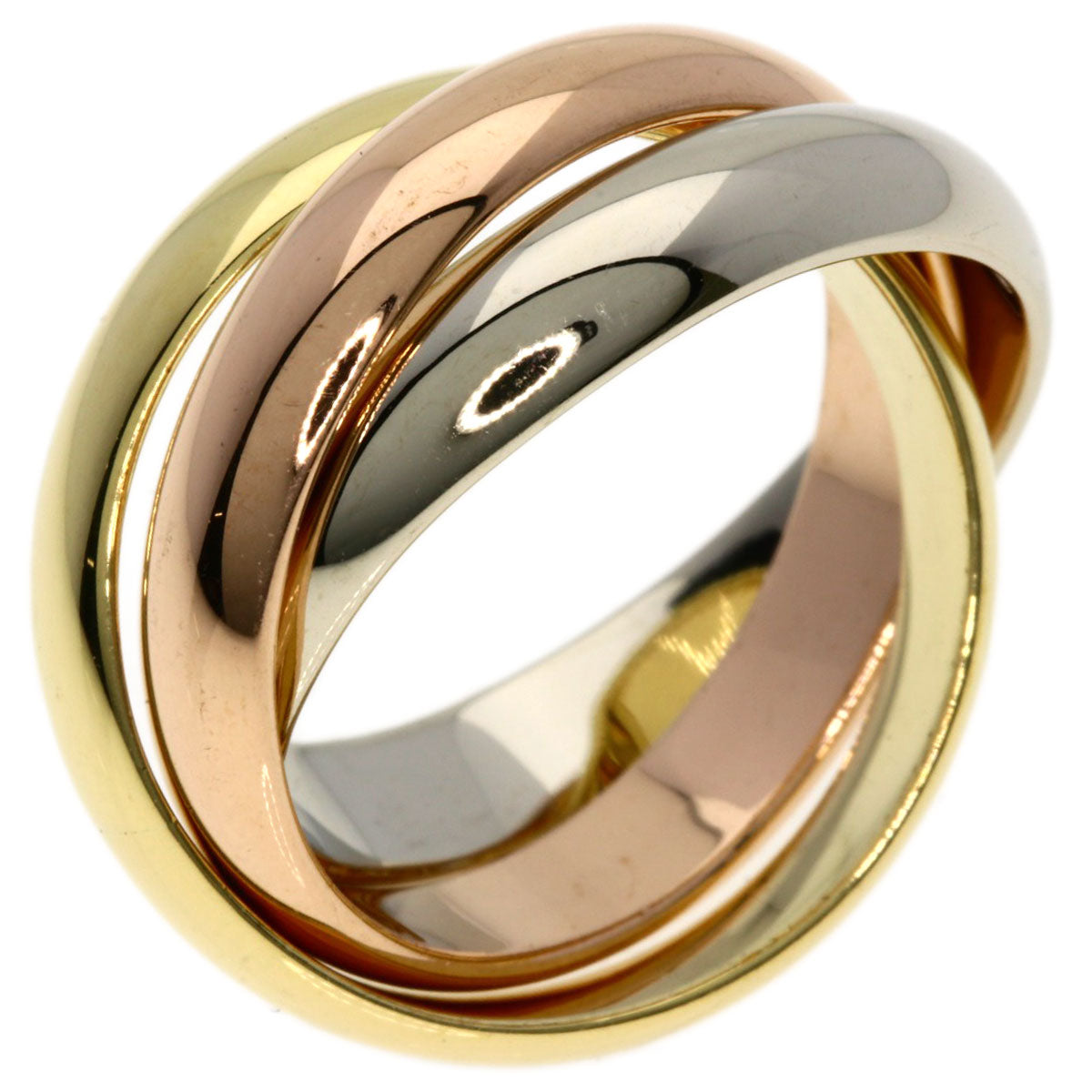 CARTIER Trinity MM #49 Ring K18 Yellow Gold K18 White GoldLadies [Used]
