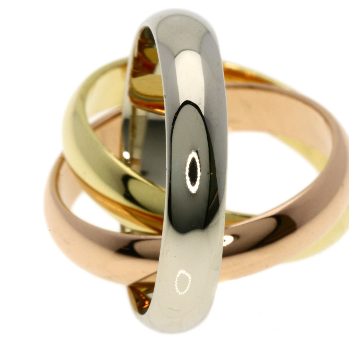 CARTIER Trinity MM #49 Ring K18 Yellow Gold K18 White GoldLadies [Used]