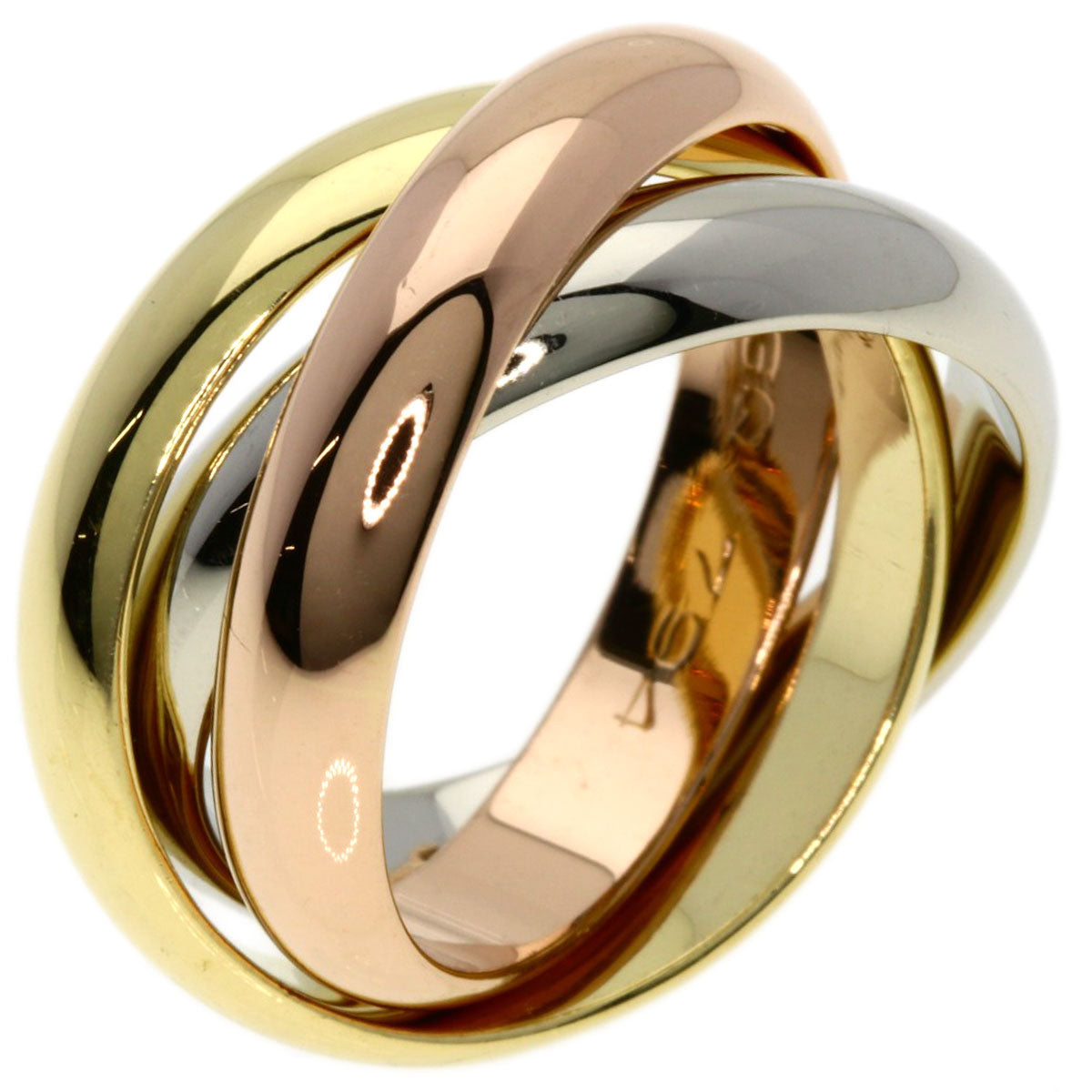 CARTIER   Ring Trinity MM #49 K18 Yellow Gold K18 White GoldLadies