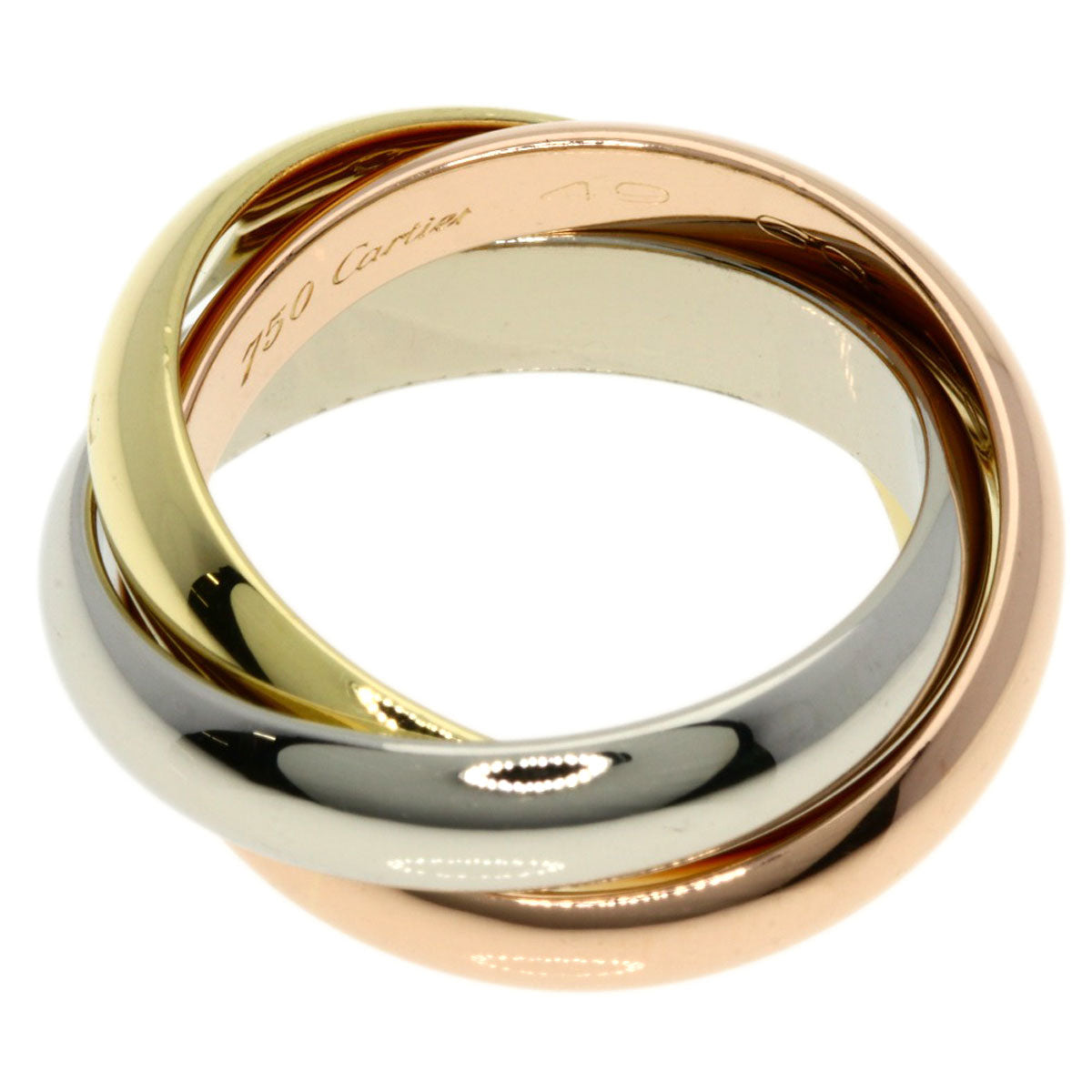 CARTIER   Ring Trinity MM #49 K18 Yellow Gold K18 White GoldLadies