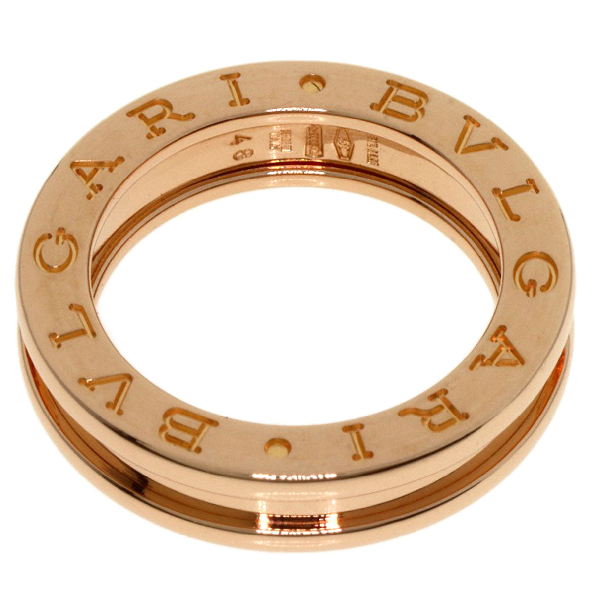BVLGARI   Ring B-zero1 B-Cello One XS 1 Band #48 K18 Pink Gold Ladies