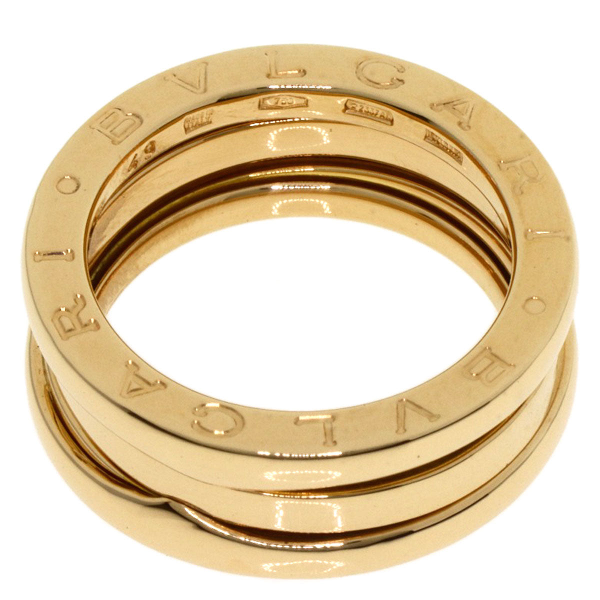 BVLGARI   Ring B.zero1 2 Band #49 K18 Yellow Gold Ladies