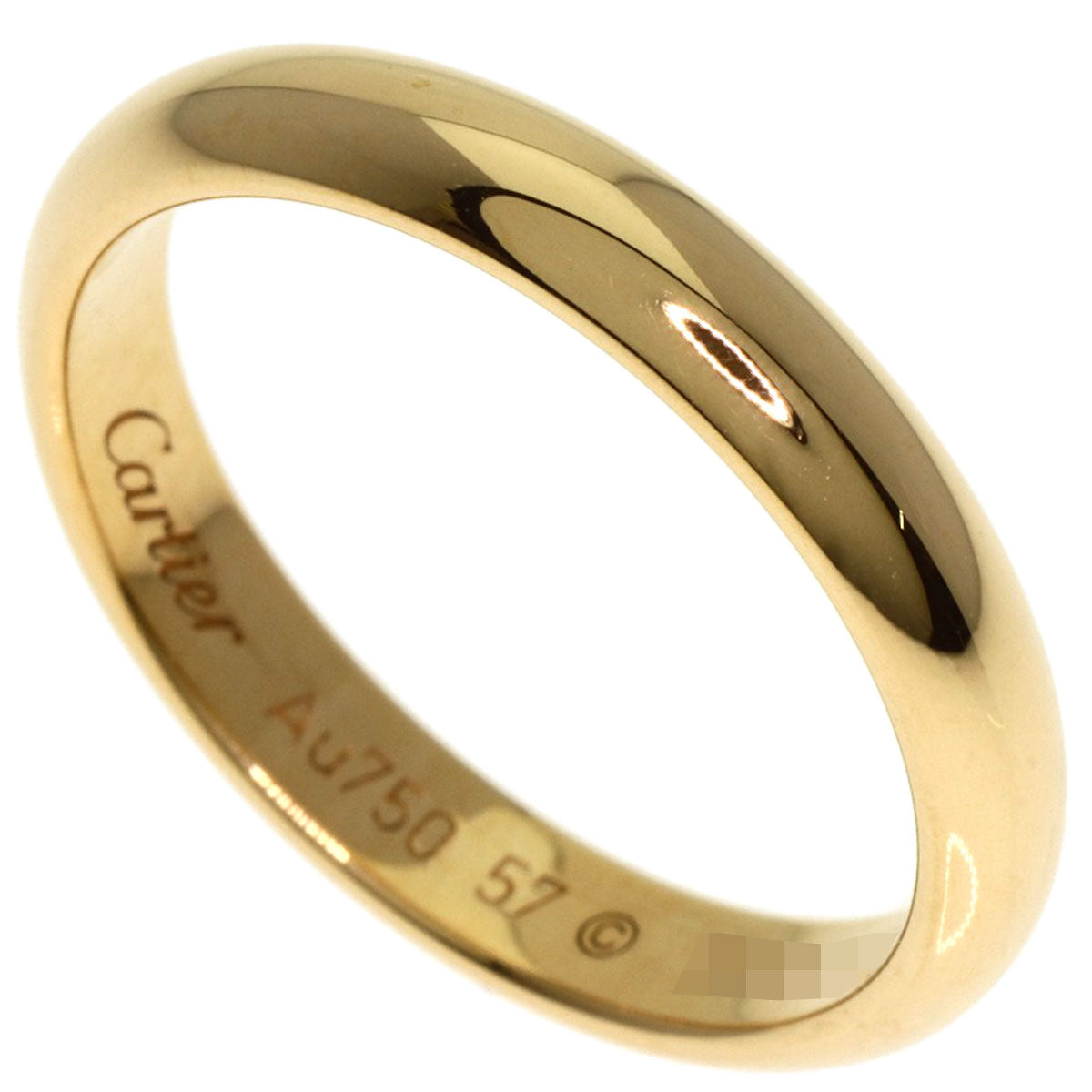 CARTIER   Classic Wedding #57 Ring  K18 Yellow Gold Ladies [Used]