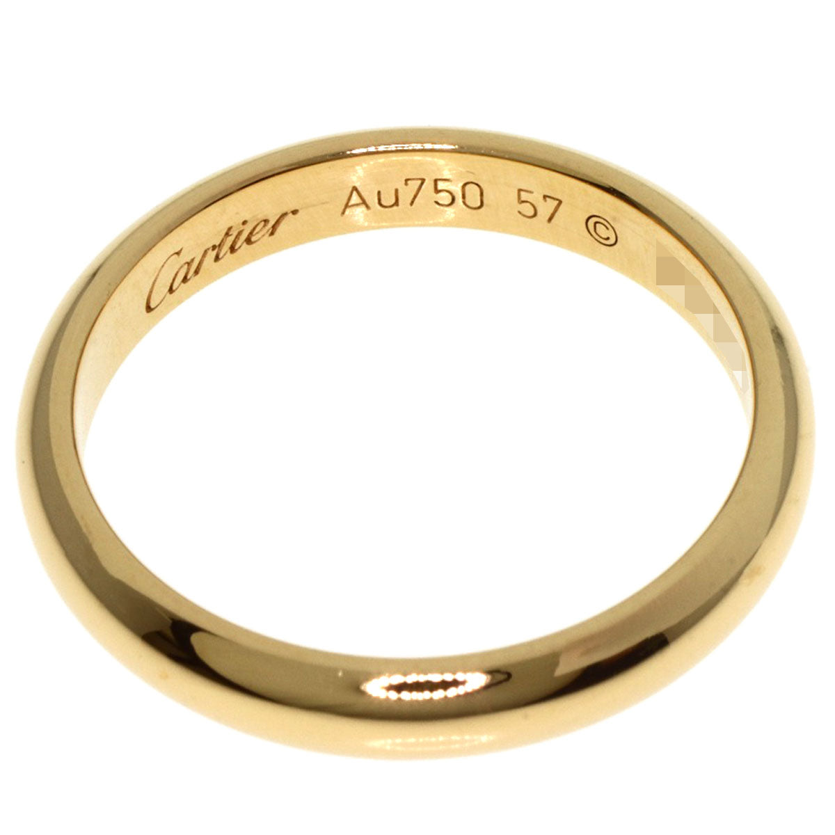 CARTIER   Classic Wedding #57 Ring  K18 Yellow Gold Ladies [Used]