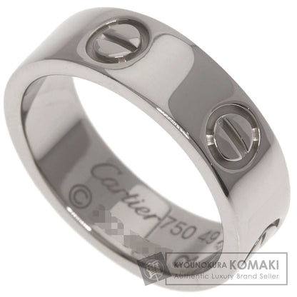 CARTIER love ring #49 Ring K18 White Gold Ladies [Used]