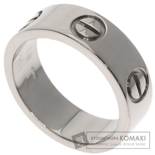 CARTIER love ring #48 Ring K18 White Gold Ladies [Used]