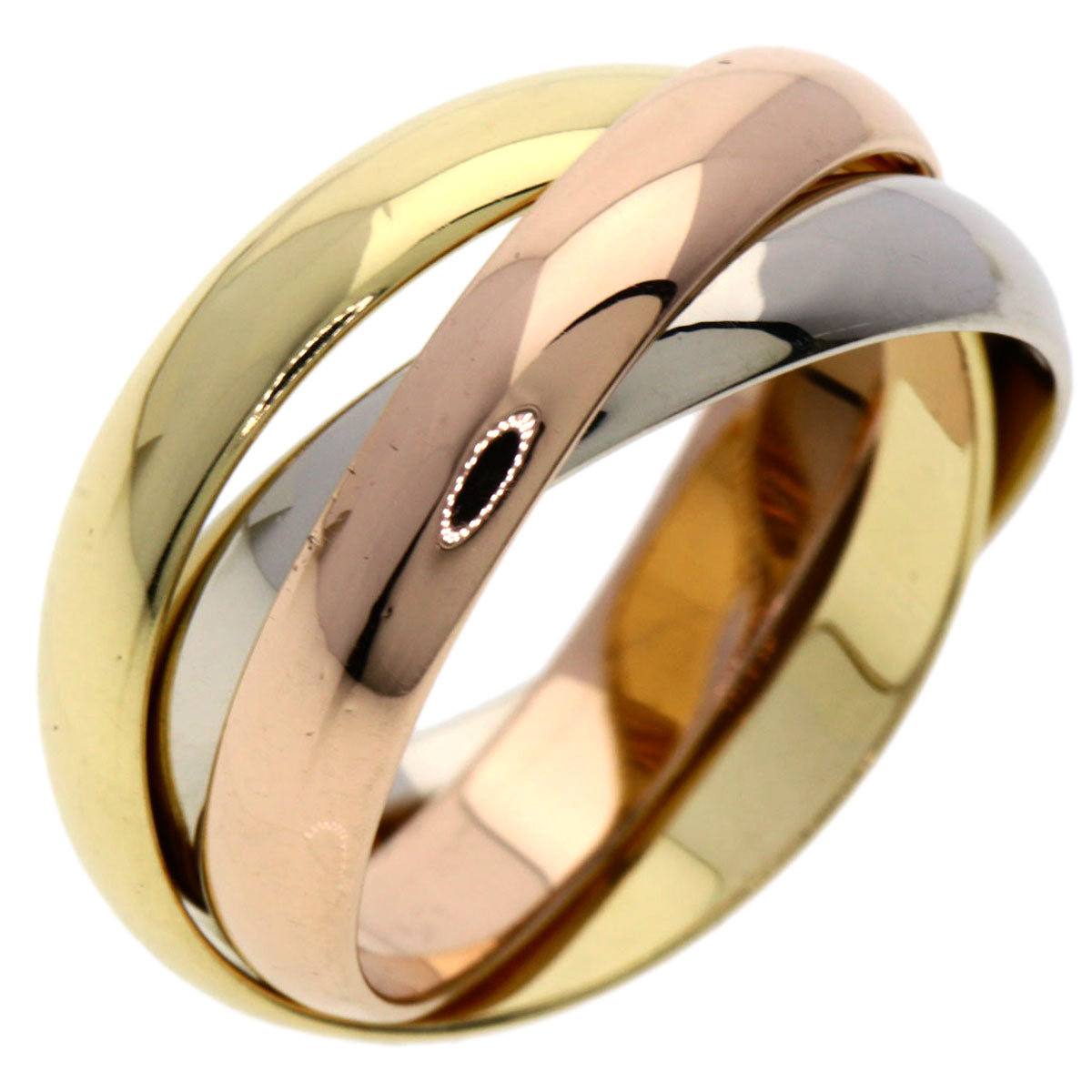 CARTIER Trinity #48 Ring K18 Yellow Gold K18 White GoldLadies [Used]