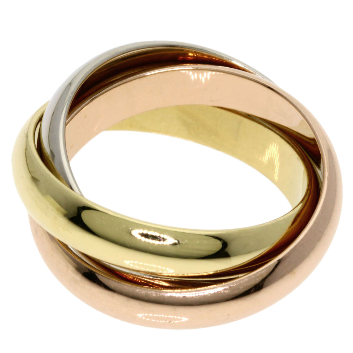カルティエ トリニティ LM #50 リング・指輪 K18イエローゴールド/K18WG/K18PG レディース 【中古】【CARTIER】