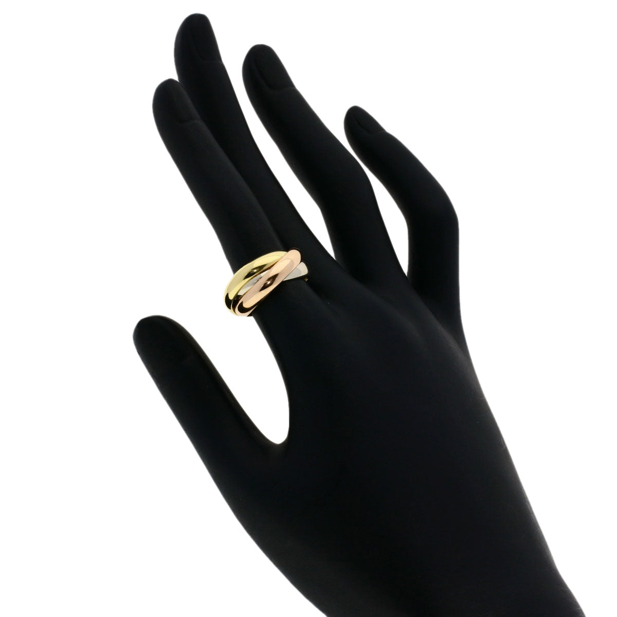 カルティエ トリニティ LM #50 リング・指輪 K18イエローゴールド/K18WG/K18PG レディース 【中古】【CARTIER】